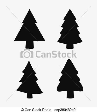 405x470 Set Pino, Vector, Alegre, Icono, Navidad