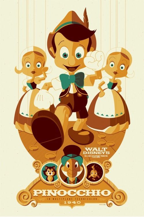 500x751 Pinocchio Posters