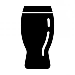 300x300 Beer Cup Solid Icon Beer Pint Glass Vector Catchsplace
