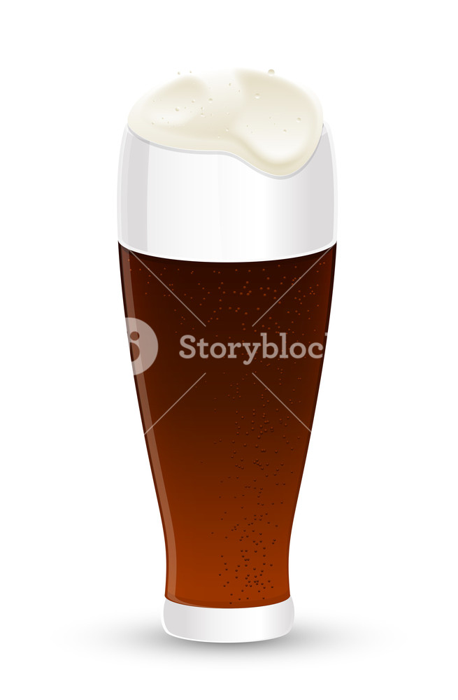 655x1000 Vector Beer Glass Design Royalty Free Stock Image