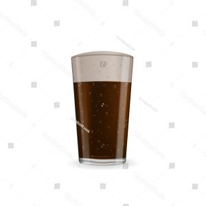 300x300 Photorealistic Dark Beer Foam Glass Vector Catchsplace