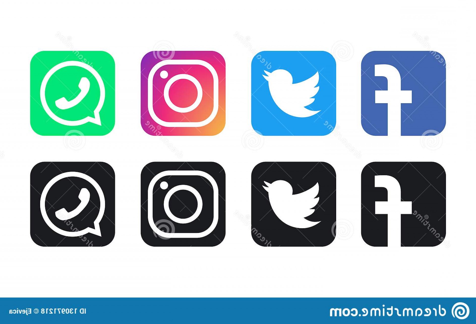 1920x1306 Facebook Whatsapp Twitter Instagram Logos Logo Vector Illustration