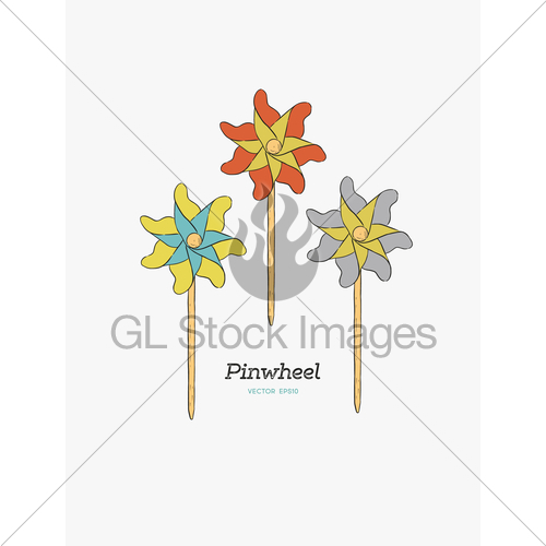 Pinwheel Paper Windmill Hand Draw Sketch Vector Gl Stock Images 500x500 Pinwheel Paper Windmill Hand Draw Sketch Vector Gl Stock Images