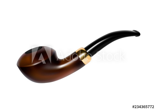 500x354 Smoking Pipe Vector Illustration Old Fashioned Smoking Pipe