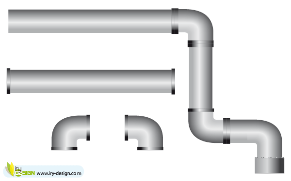 600x375 Free Pipe Vector Pack