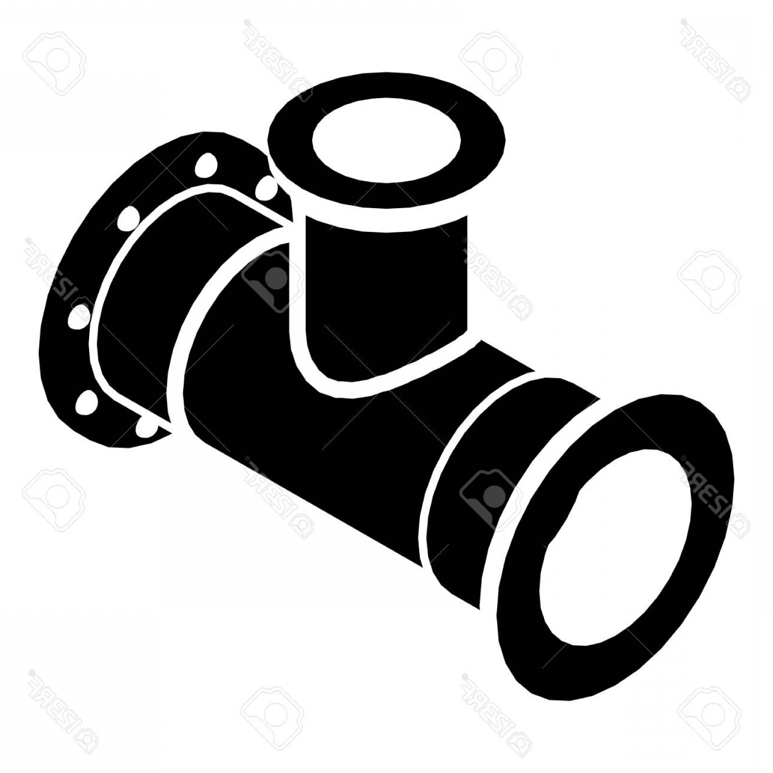 1560x1560 Photostock Vector Tee Pipe Icon Simple Illustration Of Tee Pipe
