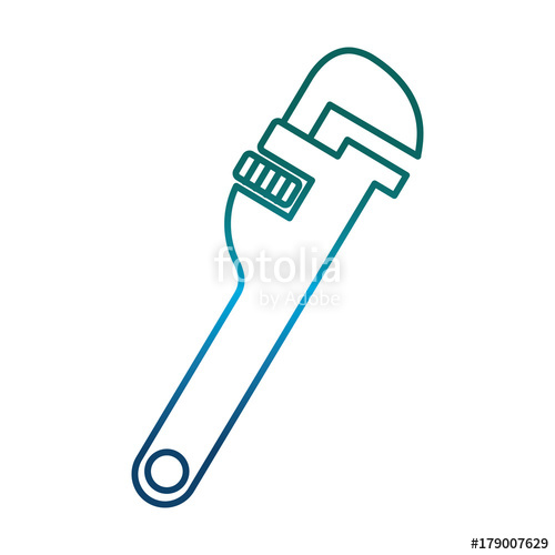 Pipe Wrench Icon Over White Background Vector Illustration Stock 500x500 Pipe Wrench Icon Over White Background Vector Illustration Stock