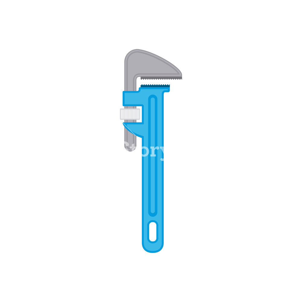 White Background With Color Silhouette Of Pipe Wrench Vector 1000x1000 White Background With Color Silhouette Of Pipe Wrench Vector