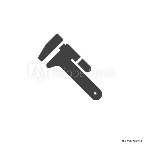 Gas Pipe Wrench Icon Vector, Filled Flat Sign, Solid Pictogram 500x500 Gas Pipe Wrench Icon Vector, Filled Flat Sign, Solid Pictogram