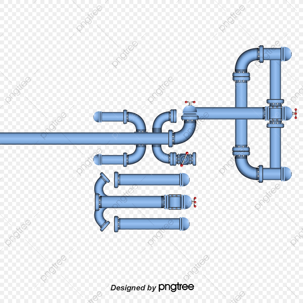 1200x1200 Creative Pipeline Vector Material, Blue, Pipeline, Valve Png