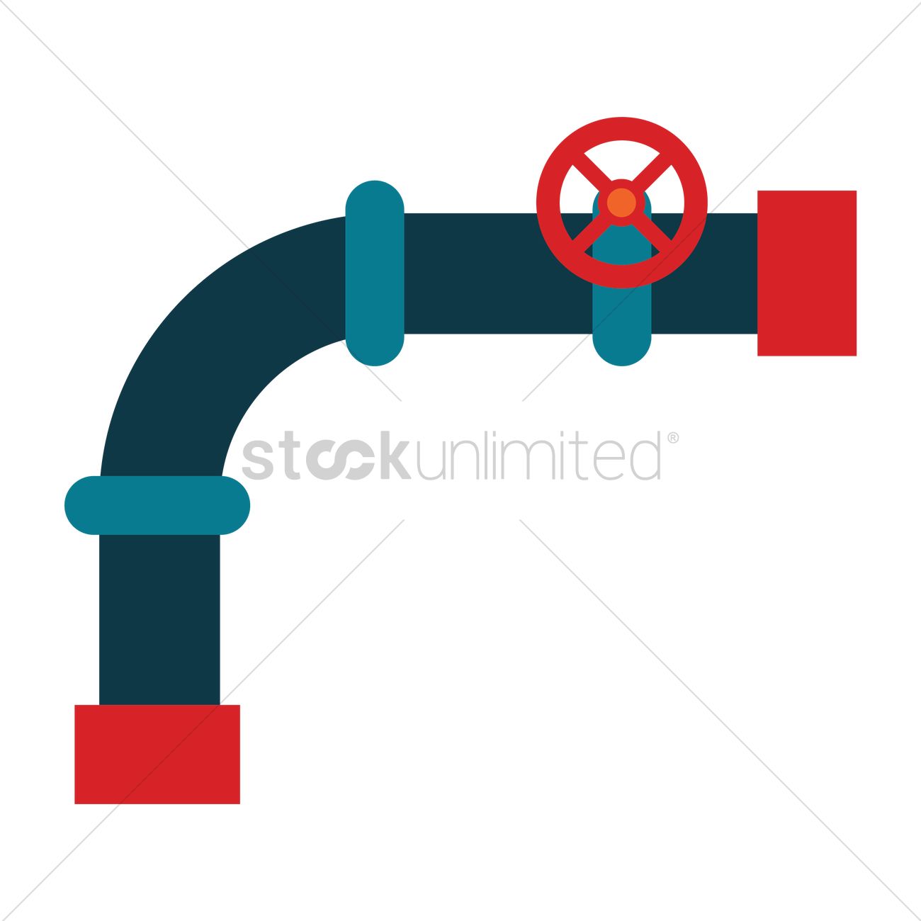 1300x1300 Industrial Pipeline Vector Image