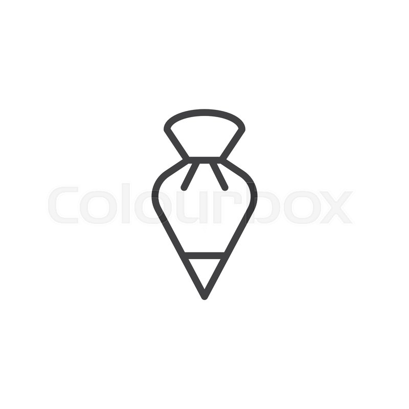 Pastry Bag Outline Icon Linear Style Stock Vector Colourbox 800x800 Pastry Bag Outline Icon Linear Style Stock Vector Colourbox