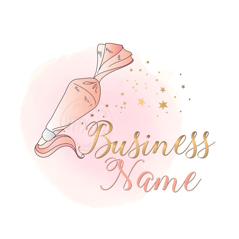 Digital Custom Logo Design Piping Bag Logo Cute Pastel Etsy 794x794 Digital Custom Logo Design Piping Bag Logo Cute Pastel Etsy
