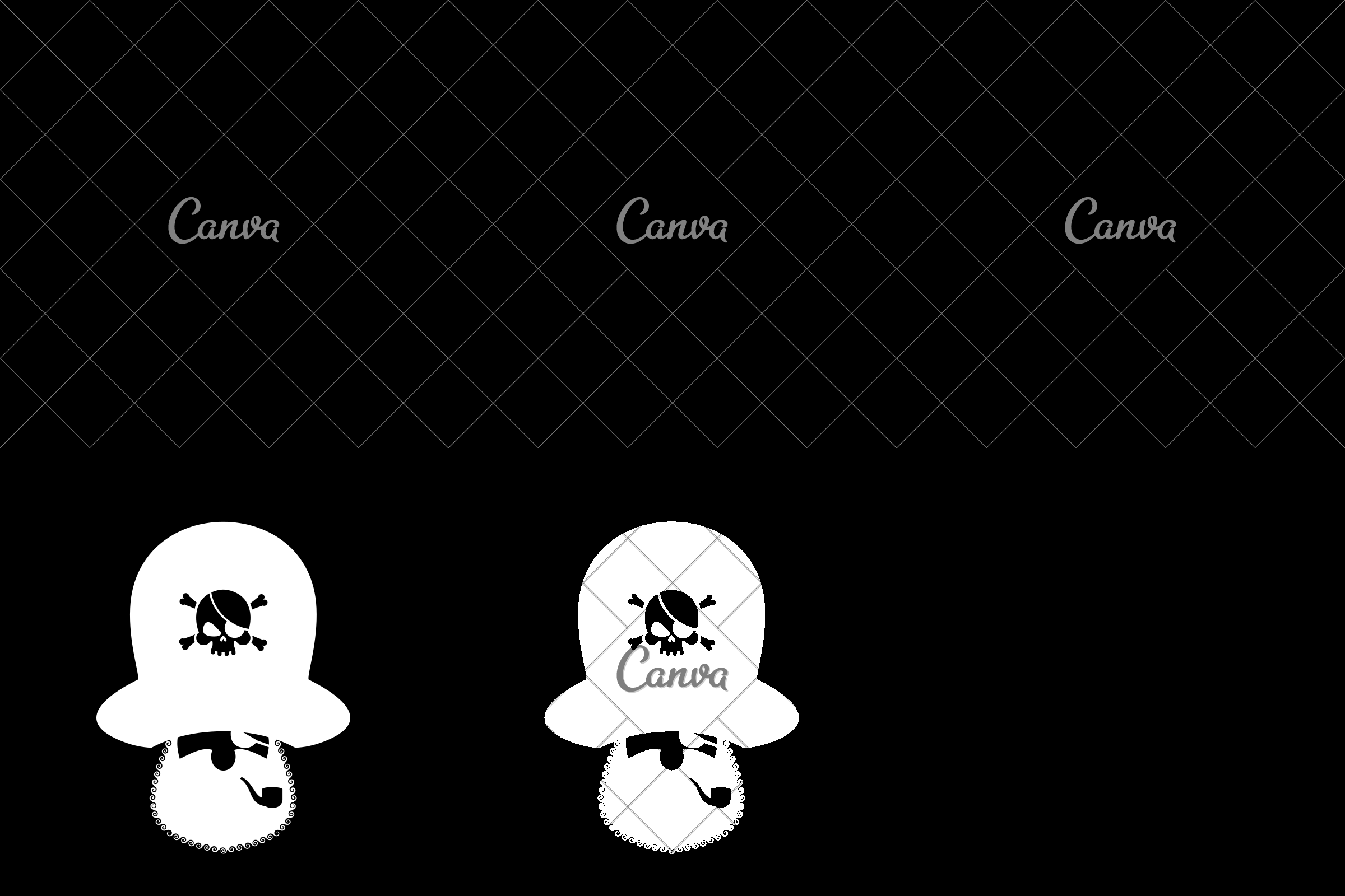 2400x1600 Pirate Face Vector Illustration