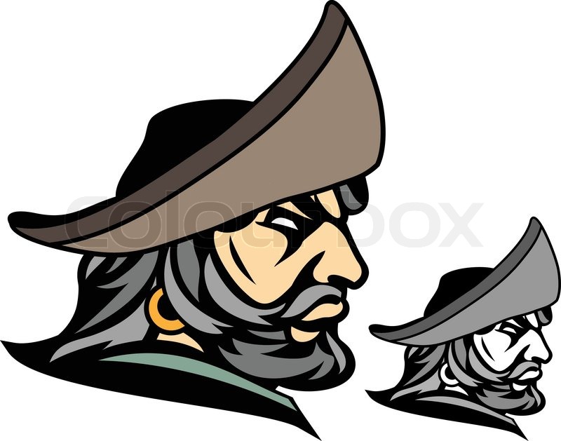 800x629 Pirate Character Isolated On White Stock Vector Colourbox