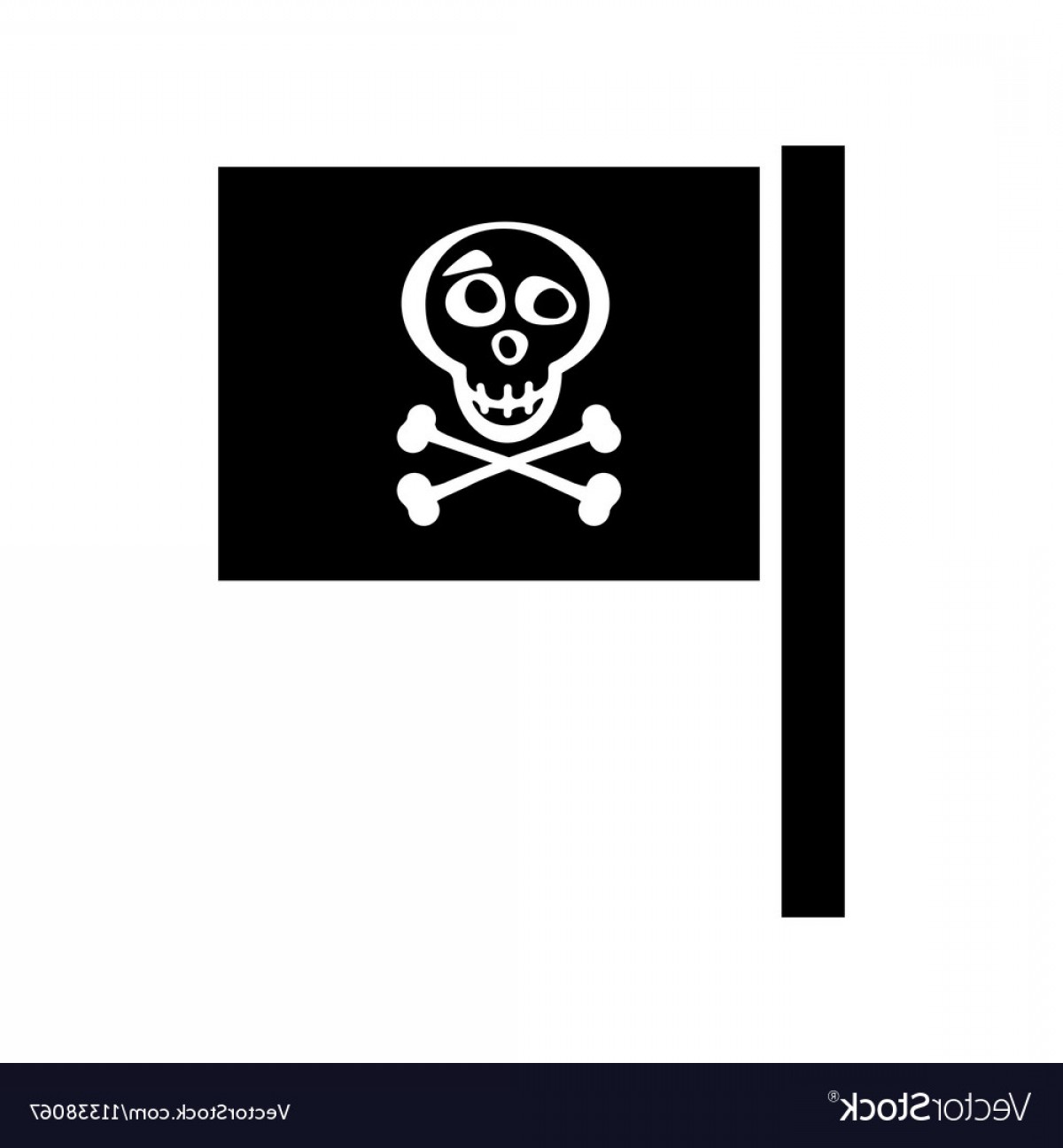 1200x1296 Pirate Flag For Design On White Vector Soidergi