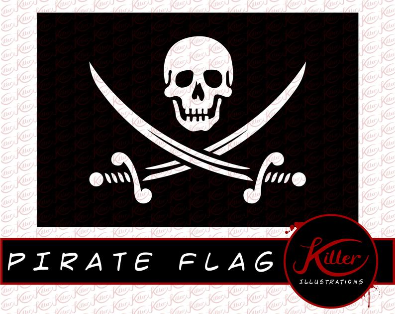 794x630 Pirate Flag Vector Pack Hacker Clip Art Etsy