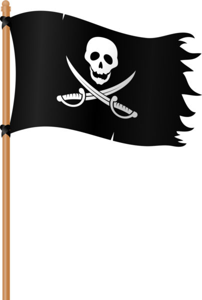 404x600 Vector Image Of Pirate Flag