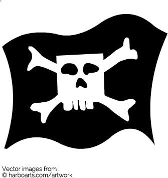 Download Pirate Flag Vector at Vectorified.com | Collection of ...