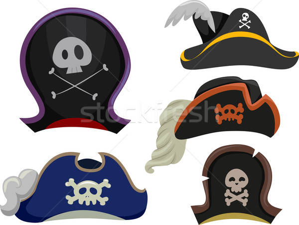 600x451 Pirate Hats Vector Illustration Lenm
