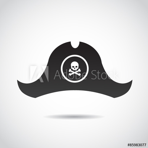 500x500 Pirate Hat Vector Icon