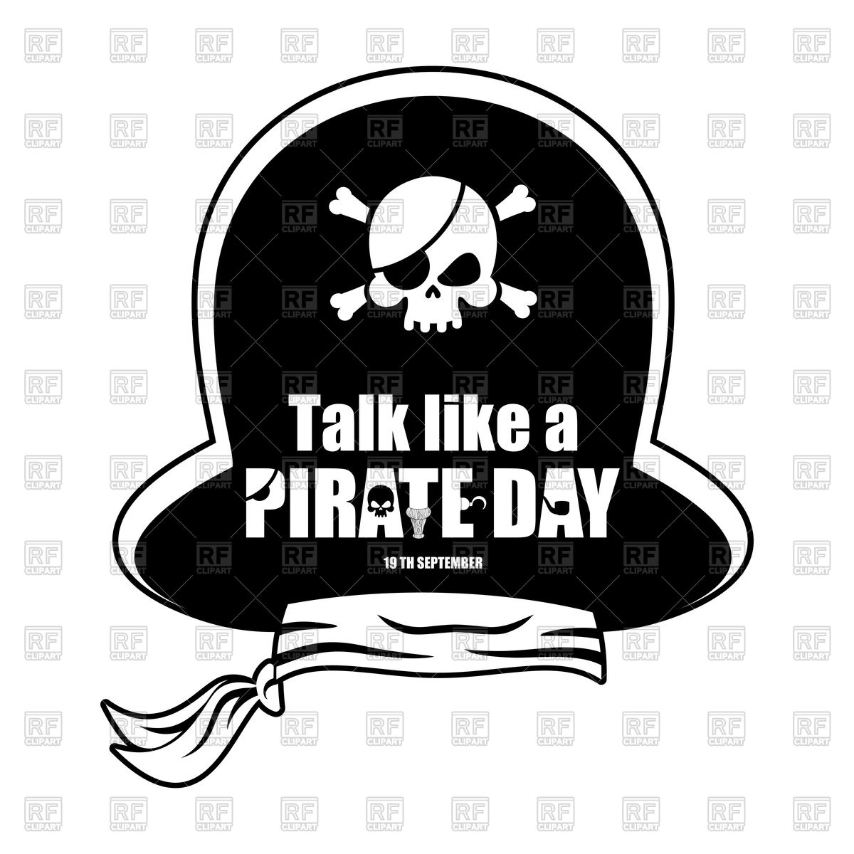 1200x1200 International Talk Like A Pirate Day Pirate Hat Vector Image