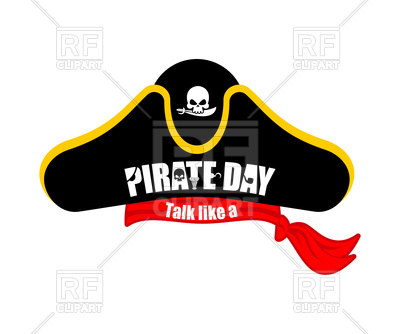 400x334 International Talk Like A Pirate Day Pirates Cap Vector Image