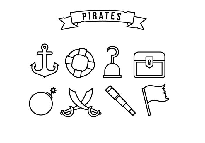 700x490 Pirate Icon Set