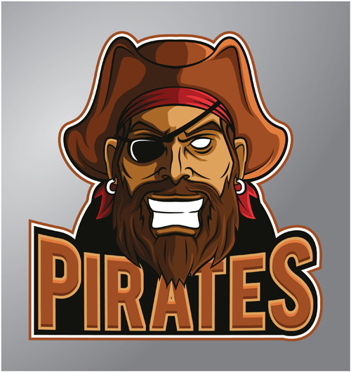 500x530 Retro Pirates Logo Vector Free Download