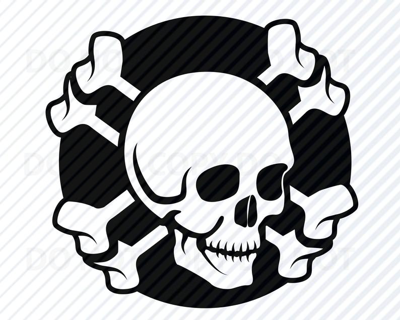 794x635 Skull Crossbones Skull Logo Vector Images Silhouette Etsy