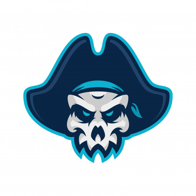 626x626 Skull Pirate Sport Esport Logo Vector Premium Download
