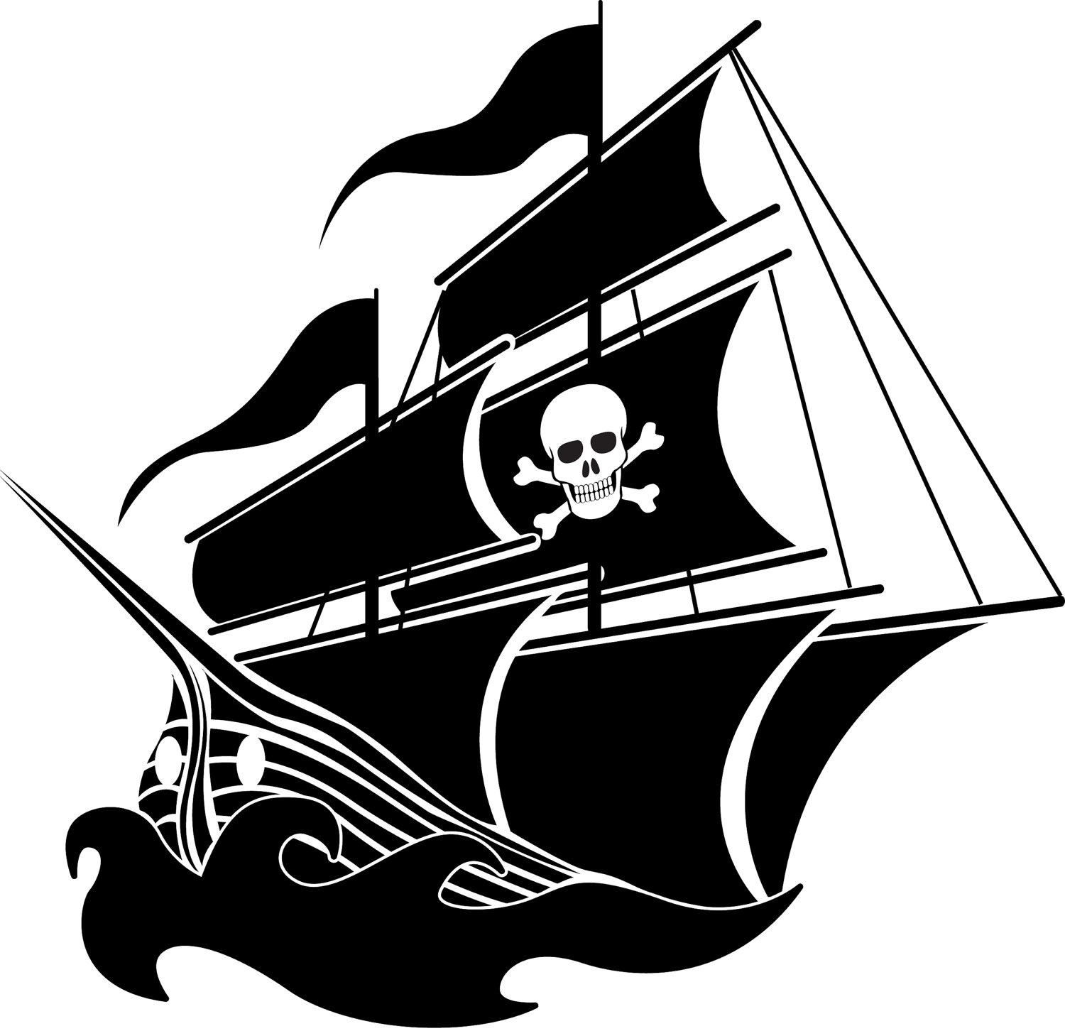 1500x1452 Pirate Ship Vector Clipart
