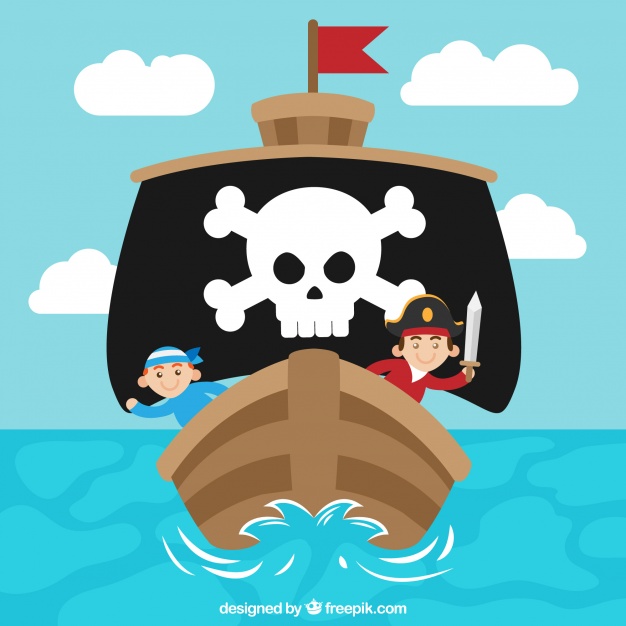 Pirate Ship Free Vector at Vectorified.com | Collection of Pirate Ship ...