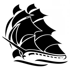 300x300 Photoa Silhouette Of A Old Sail Pirate Ship Vector Illustration
