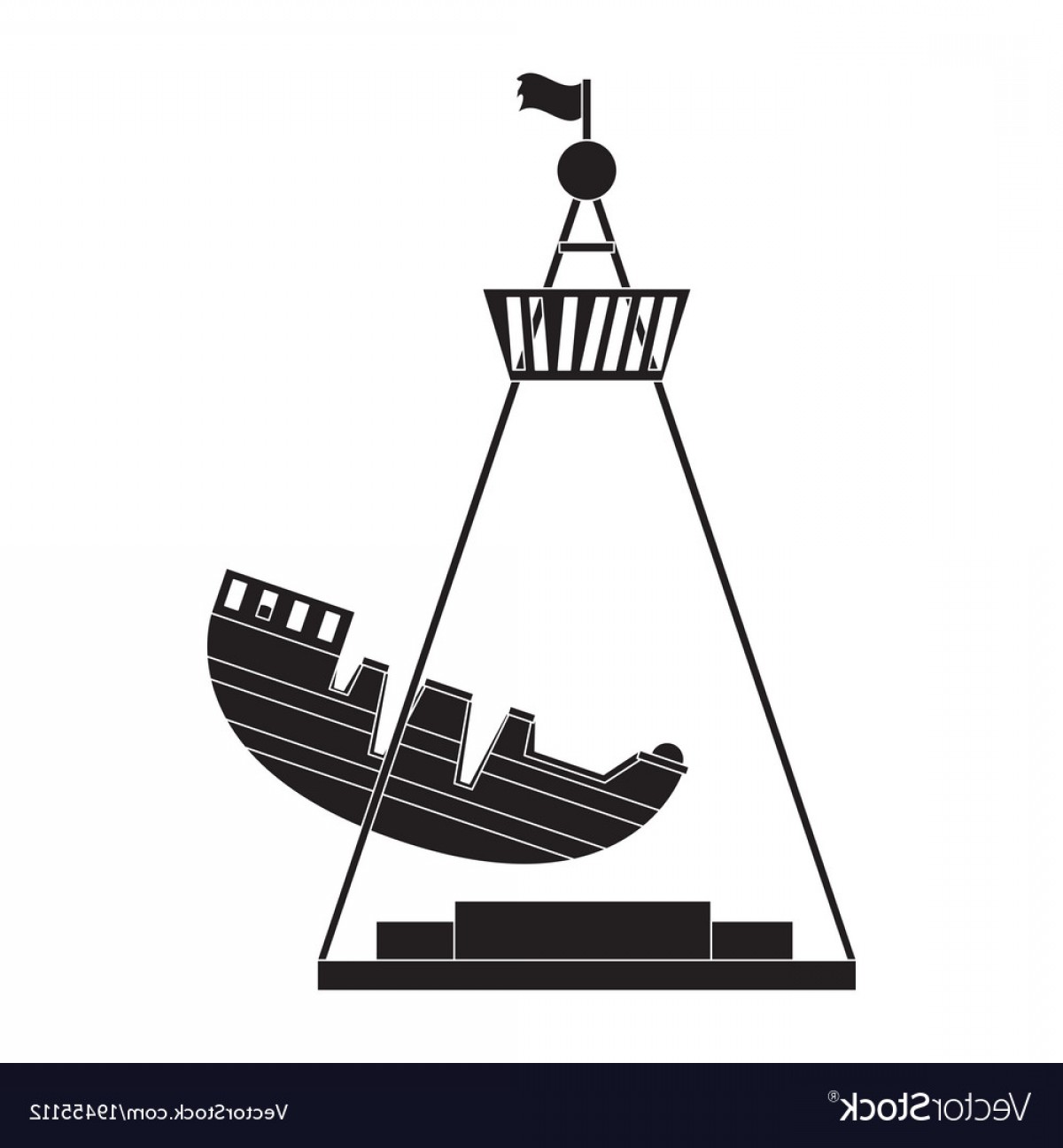 1200x1296 Pirate Ship Ride Silhouette Vector Catchsplace