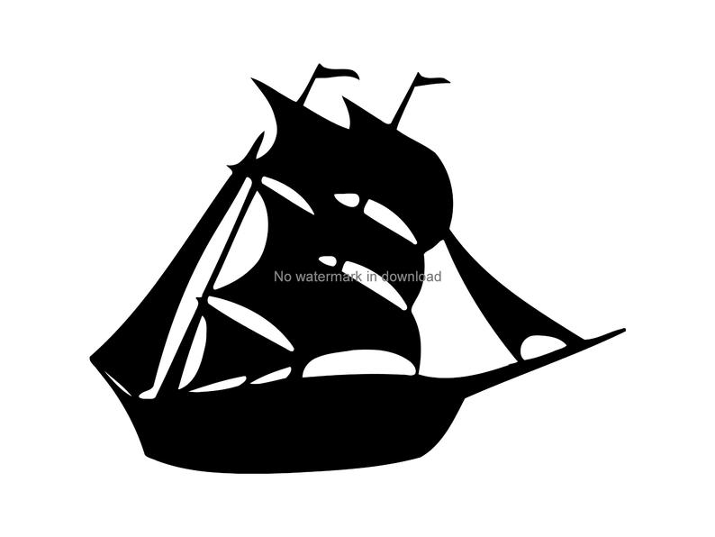 794x596 Ship Clipart Ship Vector Silhouette Boat Etsy