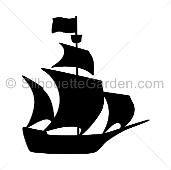 336x334 Free Collection Of Pirate Ship Silhouette Png Download