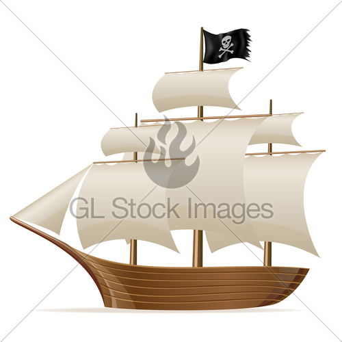 Pirate Ship Vector at Vectorified.com | Collection of Pirate Ship ...