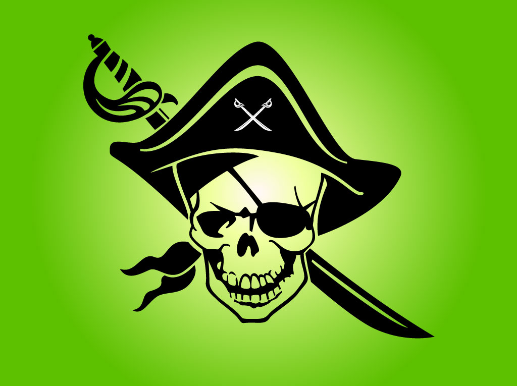 1024x765 Pirate Skull Emblem Vector Art Graphics