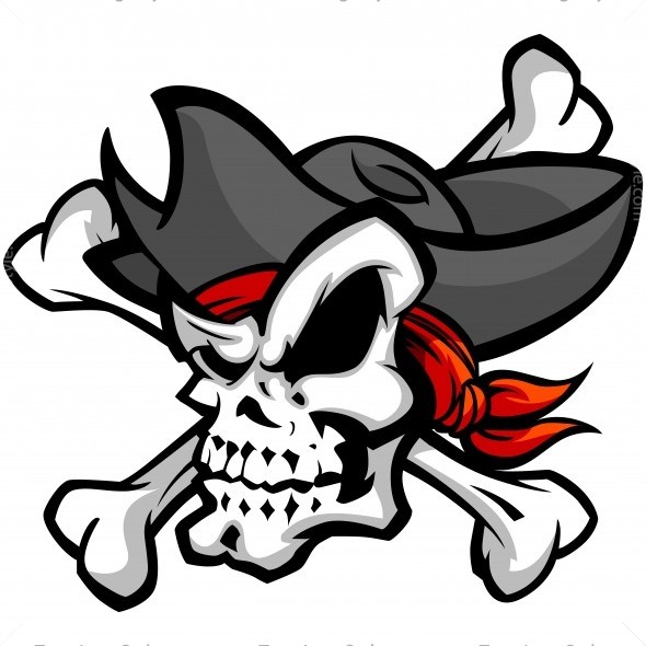 590x590 Vector Pirate Skull