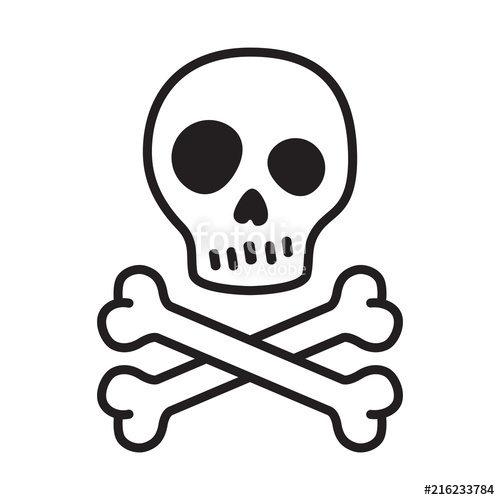 500x500 Pirate Skull Vector Crossbones Icon Logo Halloween Kitten Cartoon