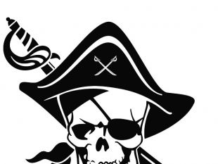310x233 One Eyed Pirate Skull Free Vectors Ui Download