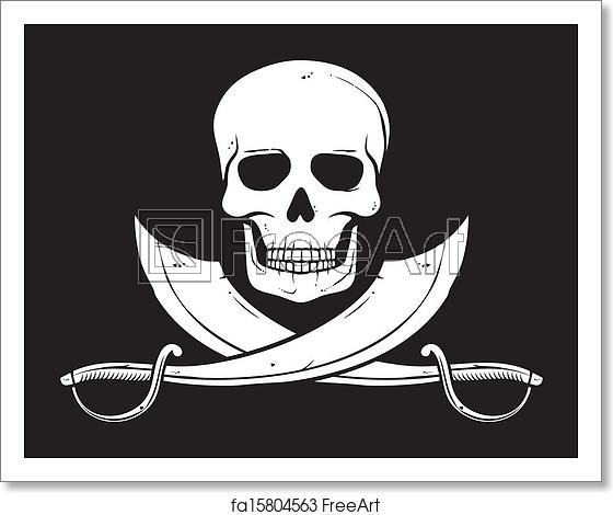 560x470 Free Art Print Of Pirate Vector Flag Pirate Vector Flag
