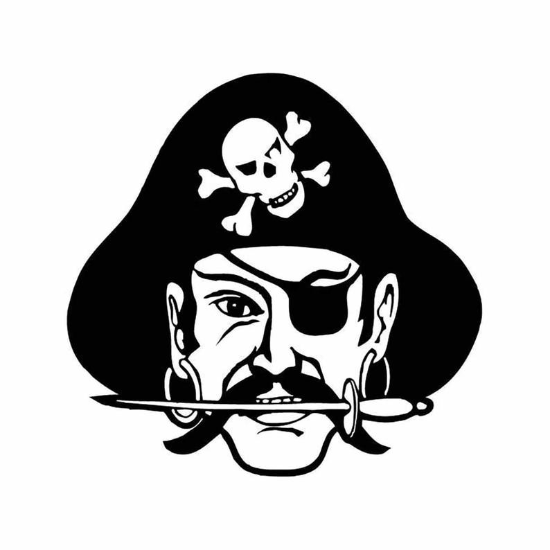 794x794 Pirate Mascot Instant Download Vector Dxf Etsy