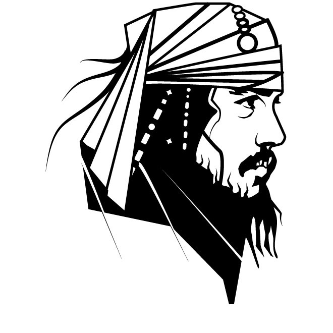 660x660 Vector Illustration Of A Pirate With Black Beard Free Vector