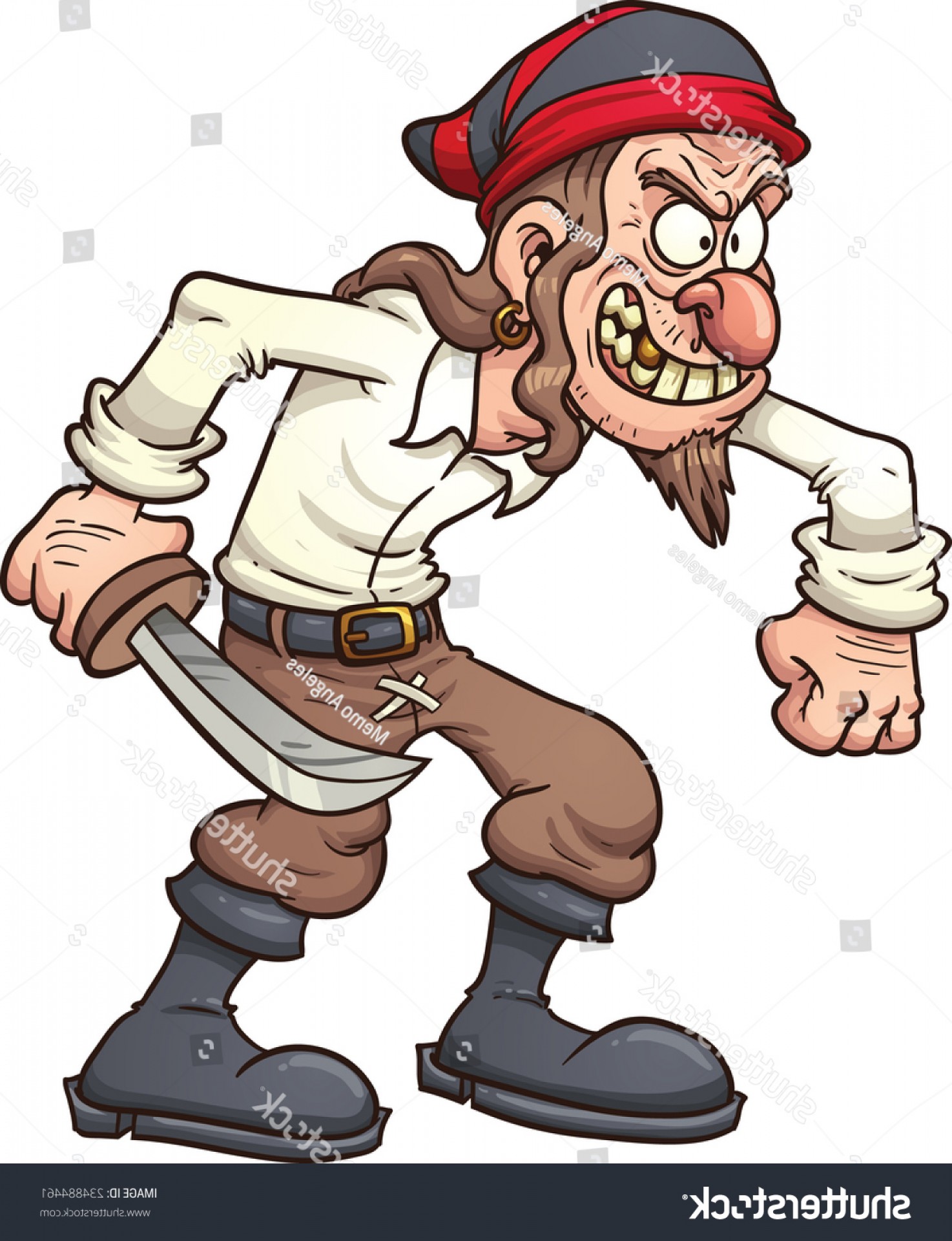 1474x1920 Crazy Cartoon Pirate Vector Clip Art Soidergi