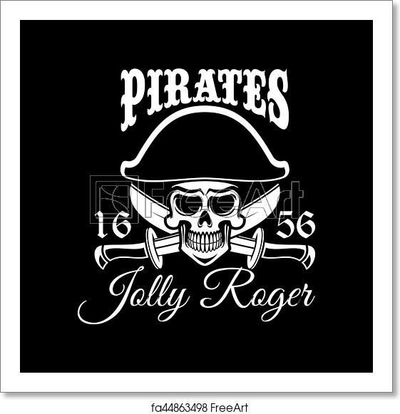 561x581 Free Art Print Of Jolly Roger Pirate Vector Flag Or Poster Pirate