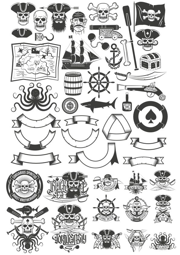 595x842 Pirate Item Free Vector Cdr Free Download Vector Graphic Art