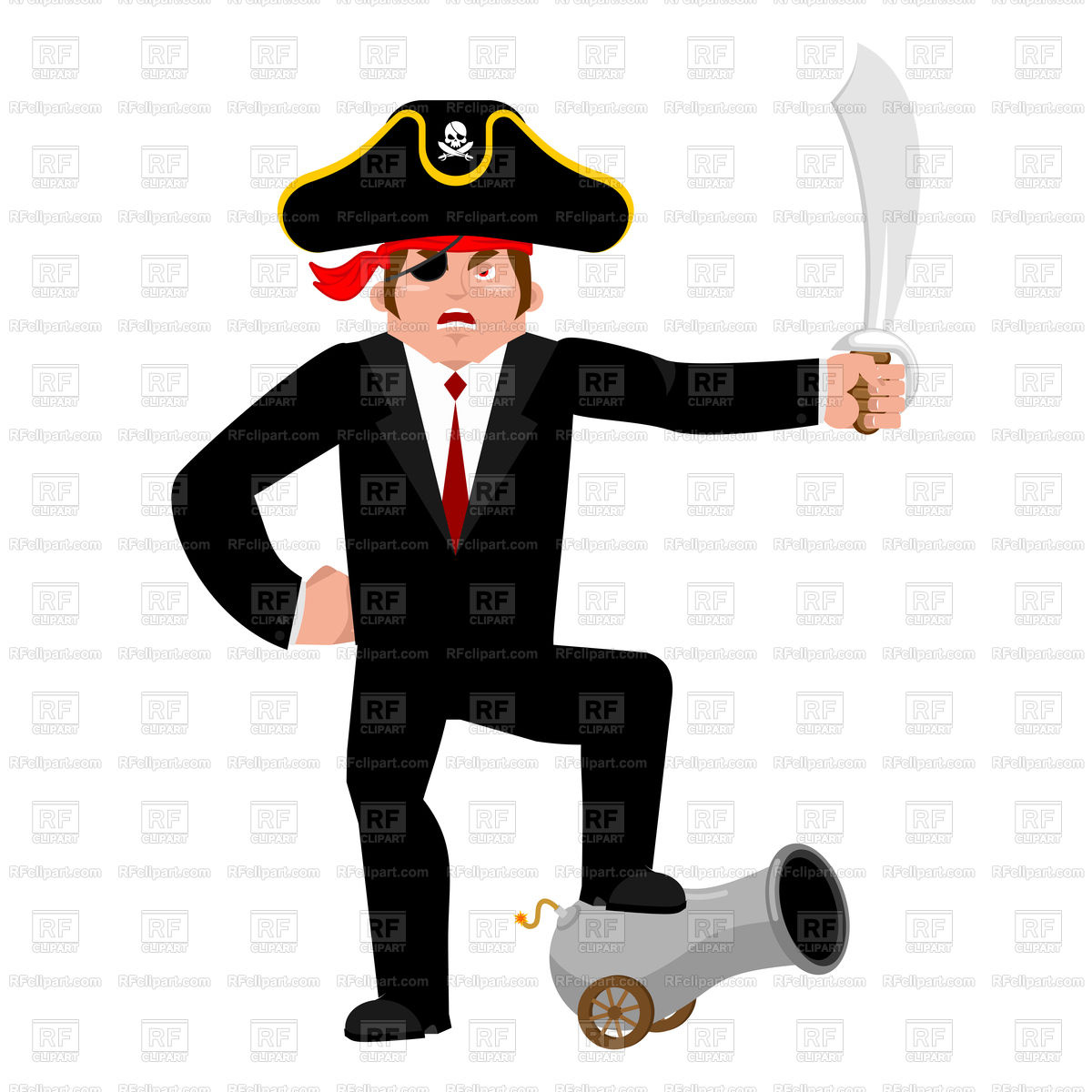 1200x1200 Businessman Pirate Vector Image Of People Popaukropa