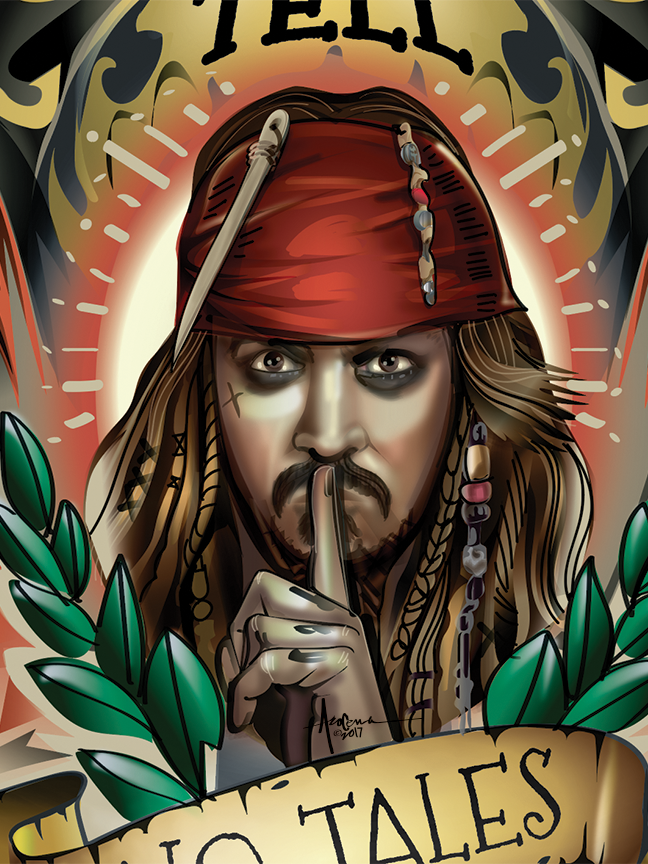 648x864 Pirates Of The Caribbean Vector Commission On Behance